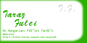 taraz fulei business card